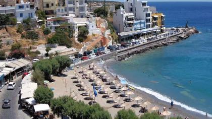 Grecja - Kreta, Ajos Nikolaos, Widok na plażę - Ki