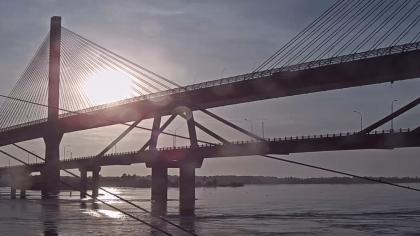 Barranquilla, Atlántico, Kolumbia - Widok na most 