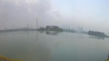 Nankin, Jiangsu, Chiny - Widok na Jezioro Xuanwu