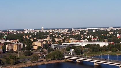 Łotwa - Ryga, Budynek LTV - widok wieży