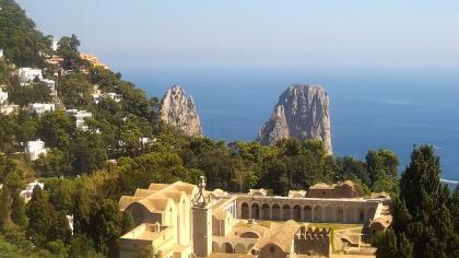 Włochy - Capri, Widok na klasztor Kartuzja San Gia