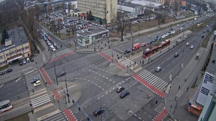 Łódź - Widok na skrzyżowanie ulic Piłsudskiego - N