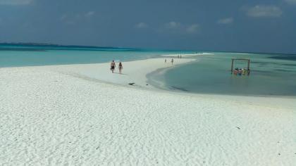 Malediwy - Kuredu Island Resort, Widok na mieliznę