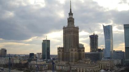 Polska - Warszawa, Widok na Pałac Kultury i Nauki