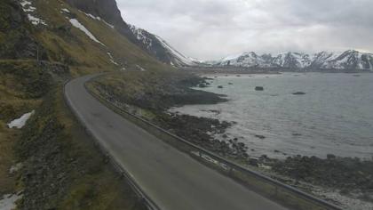 Norwegia - Nordland, Widok na drogę - Fv976