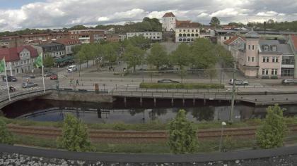 Ronneby, Blekinge, Szwecja - Widok na rzekę - Ronn