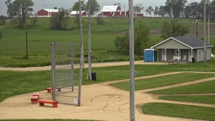 USA - Iowa, Dyersville, Widok na boisko do basebal