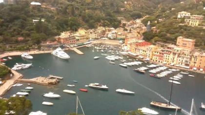 Portofino, Liguria, Włochy - Widok z hotelu -  Bel