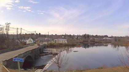 USA - Maine, Milo, Widok na rzekę - Sebec River