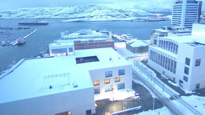 Bodø, Nordland, Norwegia - Widok na bibliotekę pub