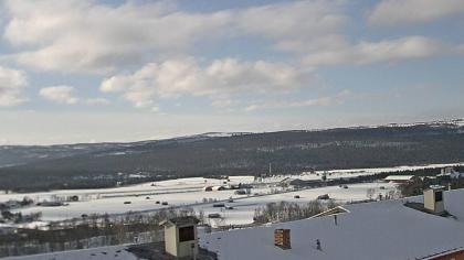 Røros, Trøndelag, Norwegia - Widok na miejscowość 