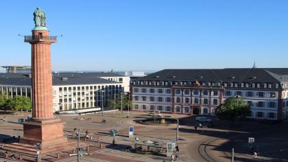 Darmstadt, Hesja, Niemcy - Widok z siedziby firmy 