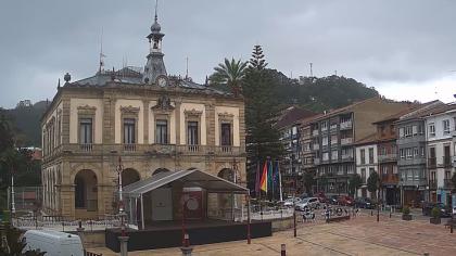 Villaviciosa, Asturia, Hiszpania - Widok na plac -