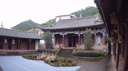 Pu’er, Junnan, Chiny - Widok na świątynię konfucja