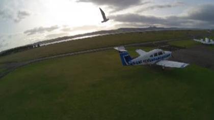 Dundee, Szkocja - Widok z Tayside Flying Club na l