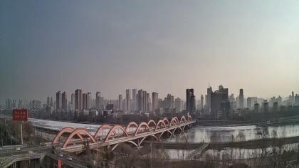 Taiyuan, Shanxi, Chiny - Widok na most - Yifen na 