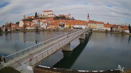 Ptuj, Gmina miejska Ptuj, Słowenia - Widok na most