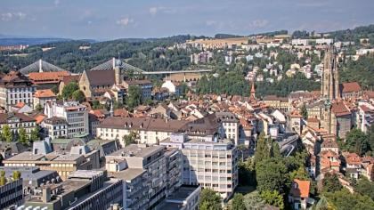 Fryburg, Szwajcaria - Widok na miasto z hotelu - N