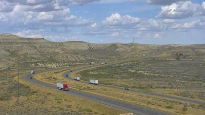 Hrabstwo Sweetwater, Wyoming, USA - Widok na Autos