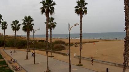 Alboraya, Walencja, Hiszpania - Widok na plażę -  
