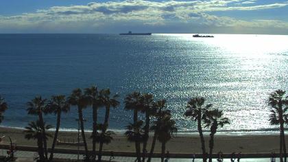 Malaga, Andaluzja, Hiszpania - Widok na plażę - Pl