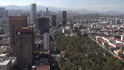 Meksyk (miasto), Meksyk - Widok na miasto z budynk