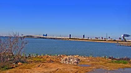 Galveston, Teksas, USA - Widok na most - Galveston
