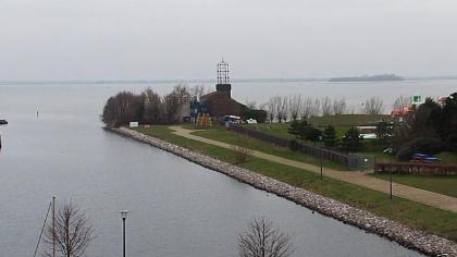 Harderwijk, Geldria, Holandia - Widok na Jezioro W