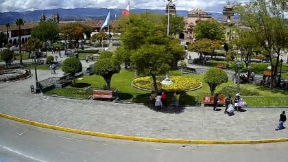 Ayacucho, Peru - Widok na plac - Plaza de Armas w 