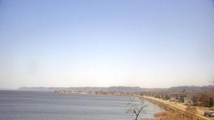 USA - Widok na Jezioro Pepin (Lake Pepin) na grani