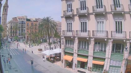 Walencja, Hiszpania - Widok na plac - Plaza de la 