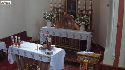 Smardy Górne, Polska - Widok na ołtarz w Kościele 