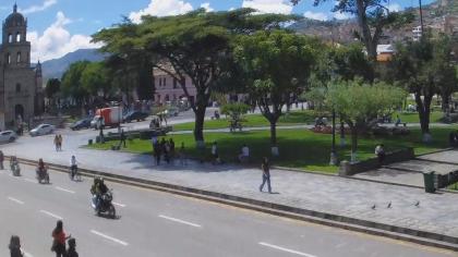 Cajamarca, Peru - Widok na Plac Armas (Plaza de Ar