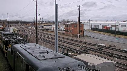 Roanoke, Wirginia, USA - Widok na tory kolejowe