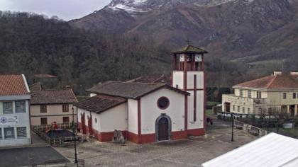 Rioseco, Asturia, Hiszpania - Widok na plac w cent