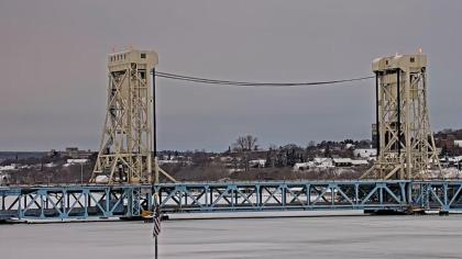 Houghton, Michigan, USA - Widok na most (Portage L