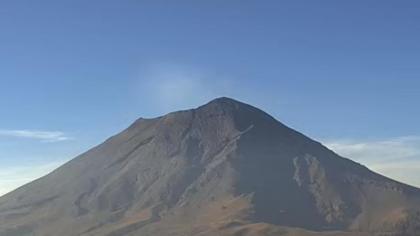 Meksyk - Widok na Wulkan Popocatépetl ze szczytu w