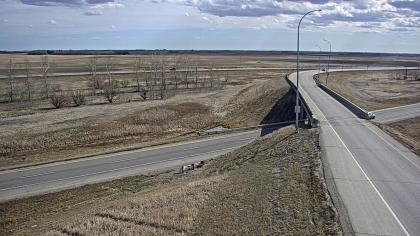 Balgonie, Saskatchewan, Kanada - Widok na autostra