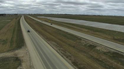 Estevan, Saskatchewan, Kanada - Widok na autostrad
