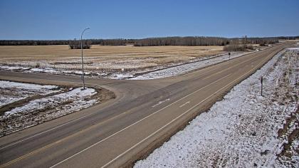 Glaslyn, Saskatchewan, Kanada - Widok na skrzyżowa