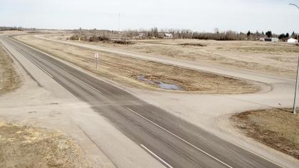Wapella, Saskatchewan, Kanada - Widok na autostrad