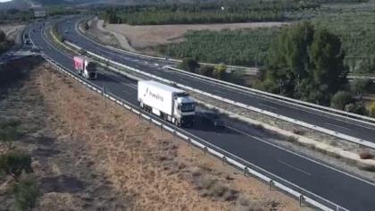 Kastylia-La Mancha, Hiszpania - Widok na autostrad