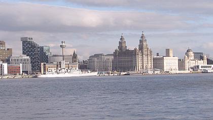Liverpool - rzeka i centrum - Wielka Brytania