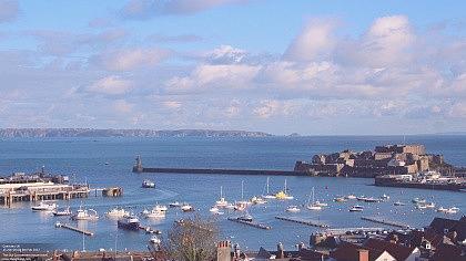 Saint Peter Port - Panorama portu - Guernsey