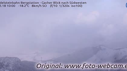 Wendelsteinbahn-Bergstation obraz z kamery na żywo
